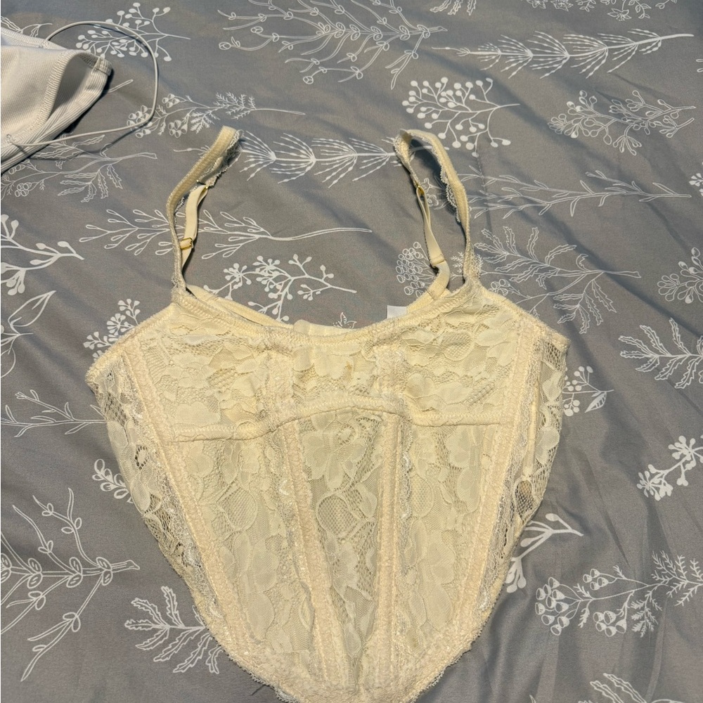 Cream Lace Corset